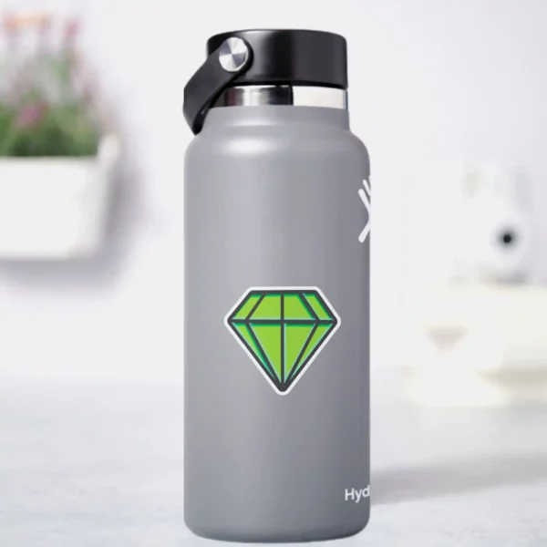 Diamond - Green| Premium Quality Matt Vinyl Sticker