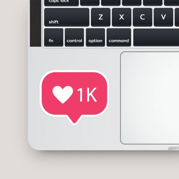 1k Like | Premium Quality Matt Vinyl Sticker