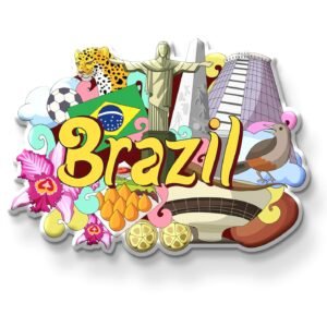 BRAZIL FRIDGE MAGNET | PACK OF 1